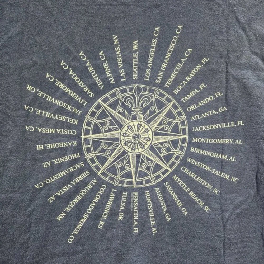 VINTAGE Train Men Shirt XL Blue My‎ Private Nation Tour 2004 Concert Tee